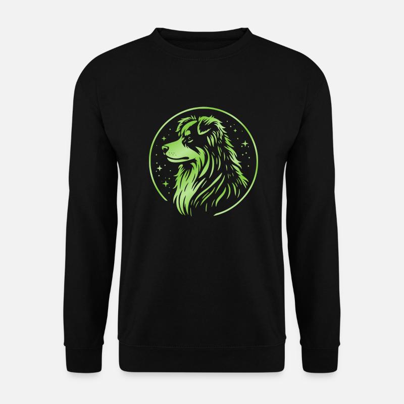 Chien de rêve Aussie vert - Sweat-shirt Unisexe - noir