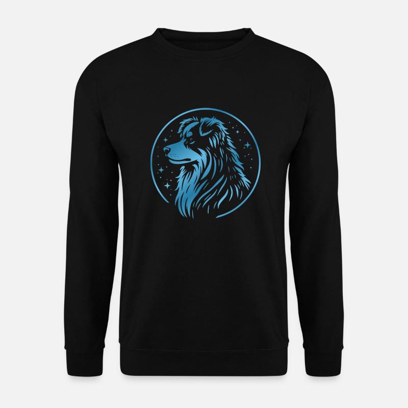 Dream dog Aussie blue - Unisex Sweatshirt - black