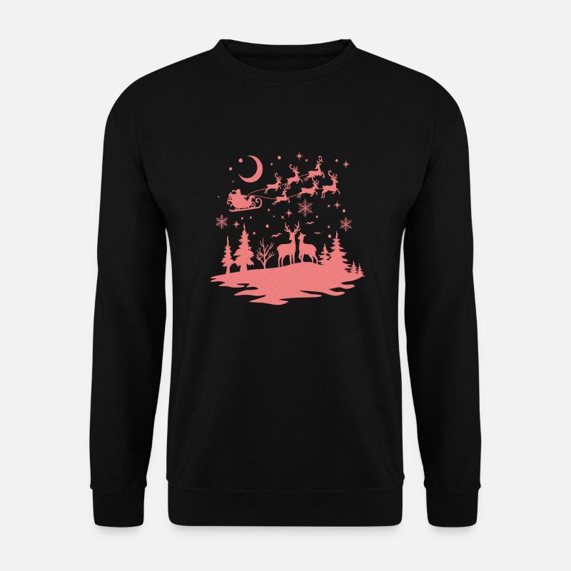 Weihnachten Weihnachten Weihnachtsmann freche Feiertage Winter - Unisex Pullover - Schwarz