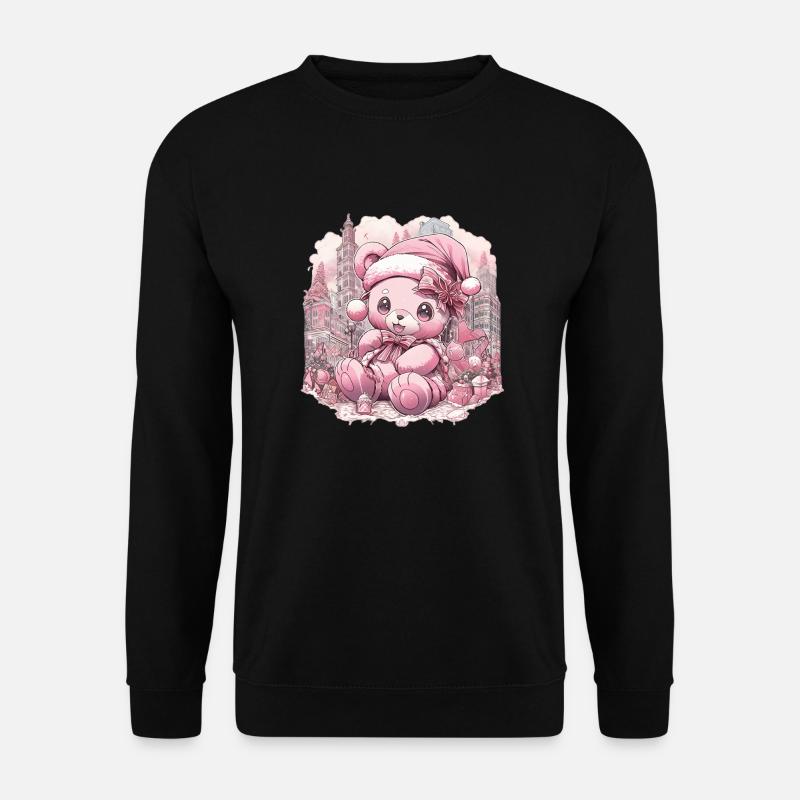 rosa teddy 1 - Unisex Pullover - Schwarz