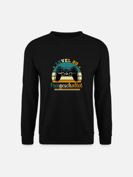 Level 20 Freigeschaltet - Unisex Pullover - Schwarz
