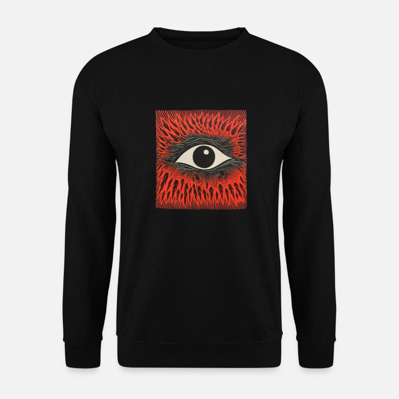 Risograph aus der Vogelperspektive - Unisex Pullover - Schwarz