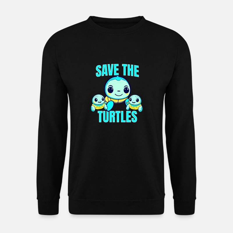 Save the Turtles - Unisex Sweatshirt - black