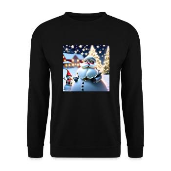 Joyeux Noel #5 - Sweat-shirt Unisexe - noir - Devant - Alina (178cm) & Michal (187cm)