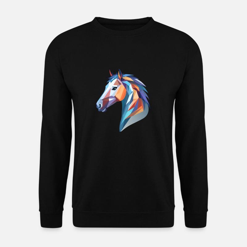 Pferdekopf - Unisex Pullover - Schwarz