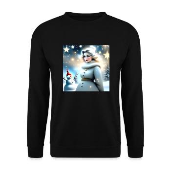 Joyeux Noel #12 - Sweat-shirt Unisexe - noir - Devant - Alina (178cm) & Michal (187cm)