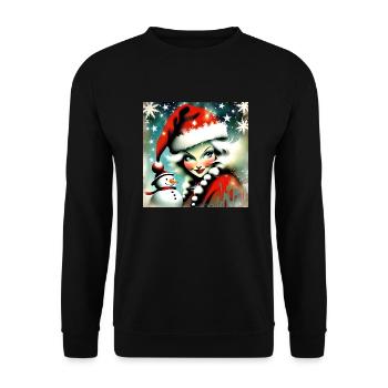 Joyeux Noel #15 - Sweat-shirt Unisexe - noir - Devant - Alina (178cm) & Michal (187cm)