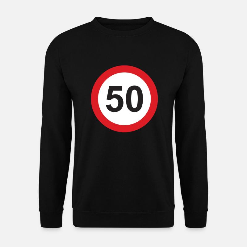 50er Schild - Unisex Pullover - Schwarz
