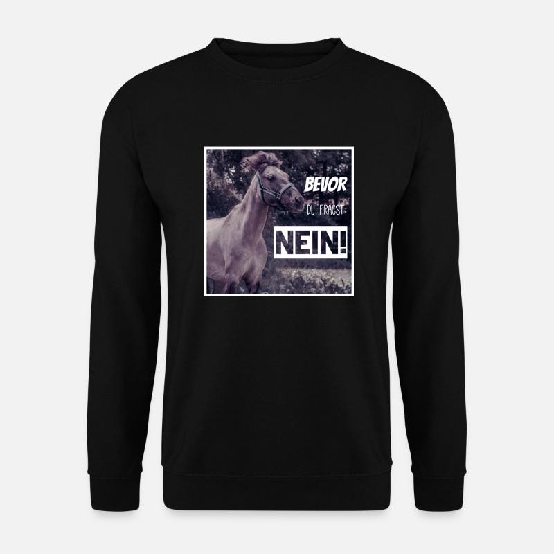 Spirit Motto Nein - Unisex Pullover - Schwarz