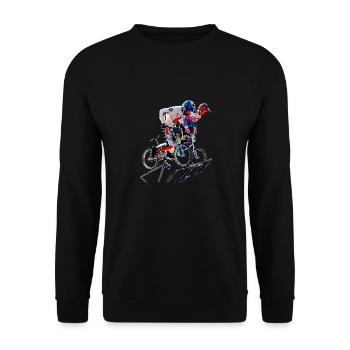 BMX - Unisex Pullover - Schwarz - Vorne - Alina (178cm) & Michal (187cm)