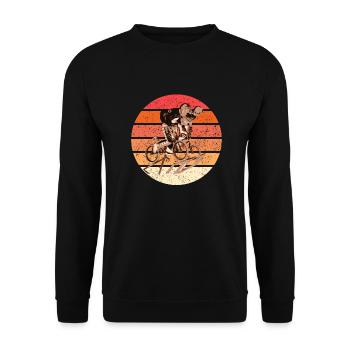 BMX - Unisex Sweatshirt - black - Front - Alina (178cm) & Michal (187cm)