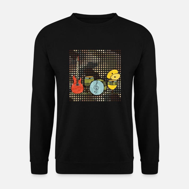 Musikinstrumente - Unisex Pullover - Schwarz