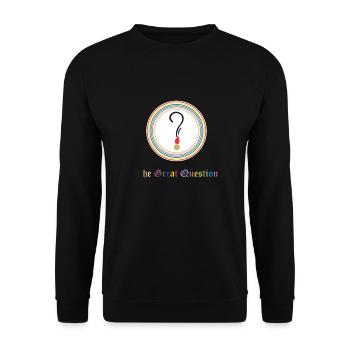 The Great Question - Unisex Sweatshirt - black - Front - Alina (178cm) & Michal (187cm)