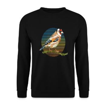 Oiseau coloré - Sweat-shirt Unisexe - noir - Devant - Alina (178cm) & Michal (187cm)