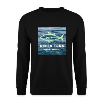 GREEN Tuna - It´s a fish - Unisex Pullover - Schwarz - Vorne - Alina (178cm) & Michal (187cm)