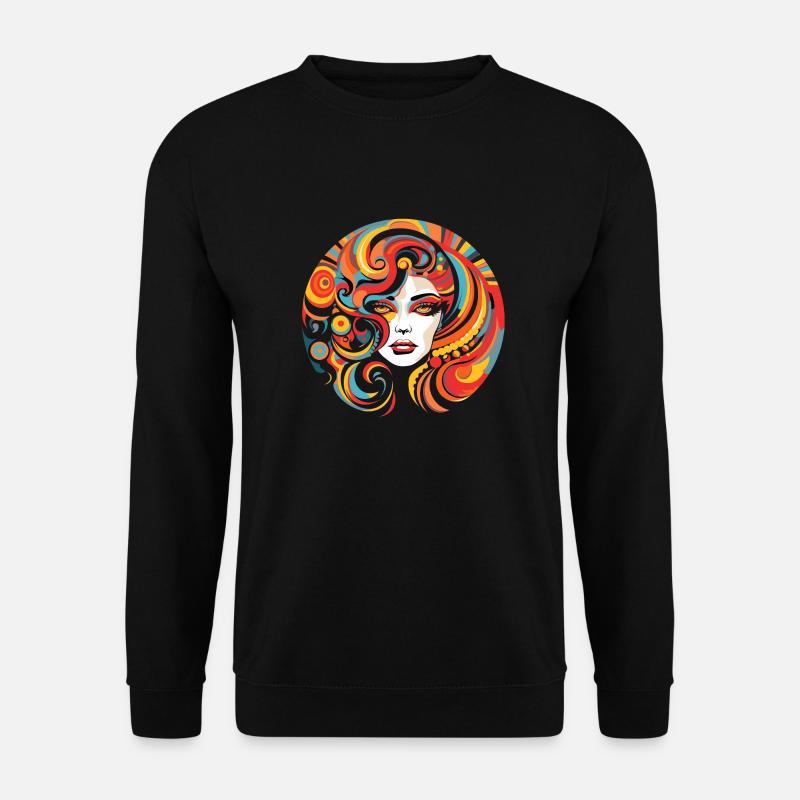 Psychedelische Frau - Unisex Pullover - Schwarz