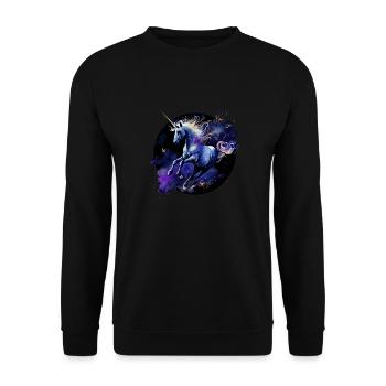 Licorne - Sweat-shirt Unisexe - noir - Devant - Alina (178cm) & Michal (187cm)