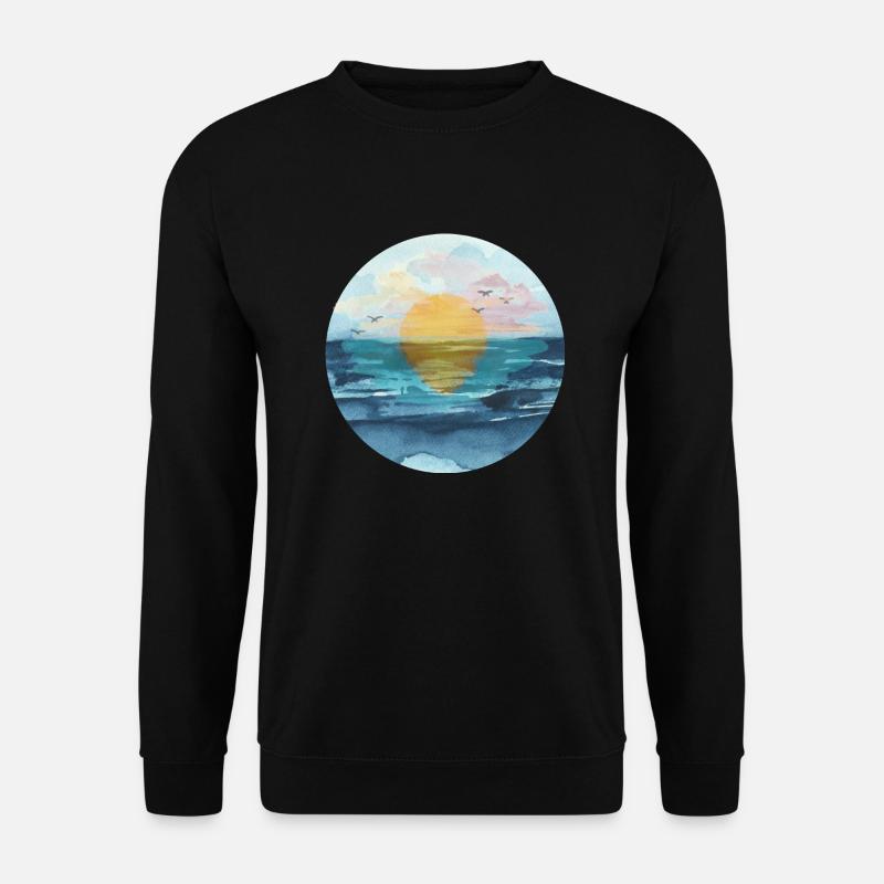 Sonnenuntergang - Unisex Pullover - Schwarz