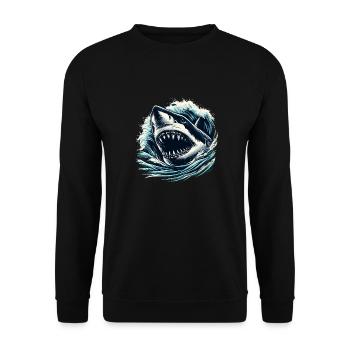 Menschenfresser - Unisex Pullover - Schwarz - Vorne - Alina (178cm) & Michal (187cm)