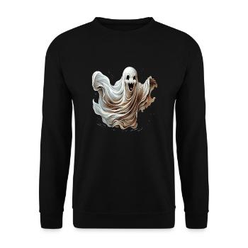 Of ghostly form - Unisex Sweatshirt - black - Front - Alina (178cm) & Michal (187cm)