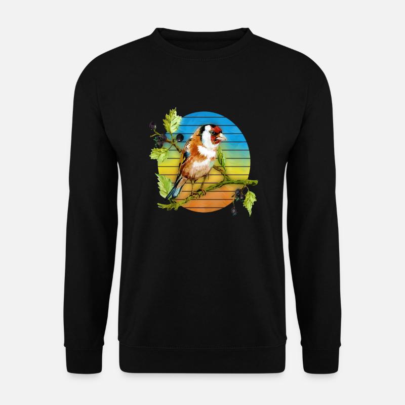 Bunter Vogel - Unisex Pullover - Schwarz