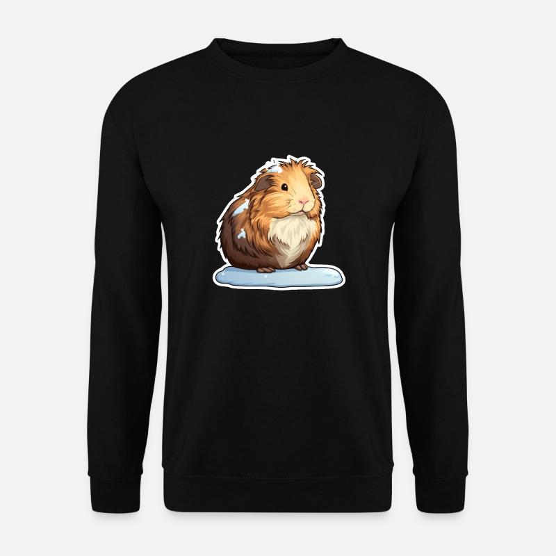 Meerschweinchen im Winter - Unisex Pullover - Schwarz