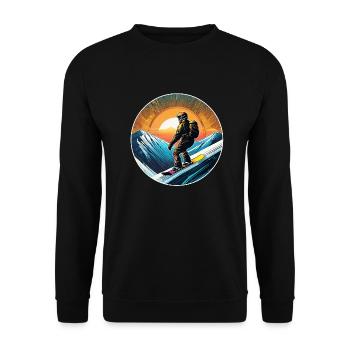 snowboard neige et ski - Sweat-shirt Unisexe - noir - Devant - Alina (178cm) & Michal (187cm)