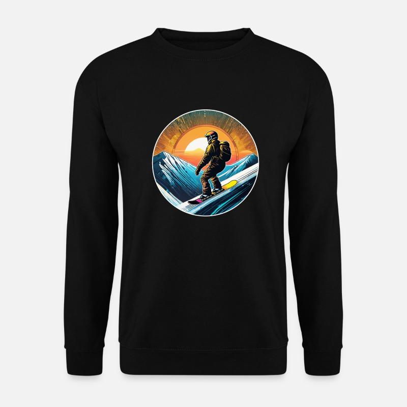 Snowboarding, snow and skiing - Unisex Sweatshirt - black