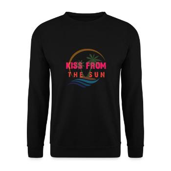KISS FROM THE SUN - Unisex Pullover - Schwarz - Vorne - Alina (178cm) & Michal (187cm)