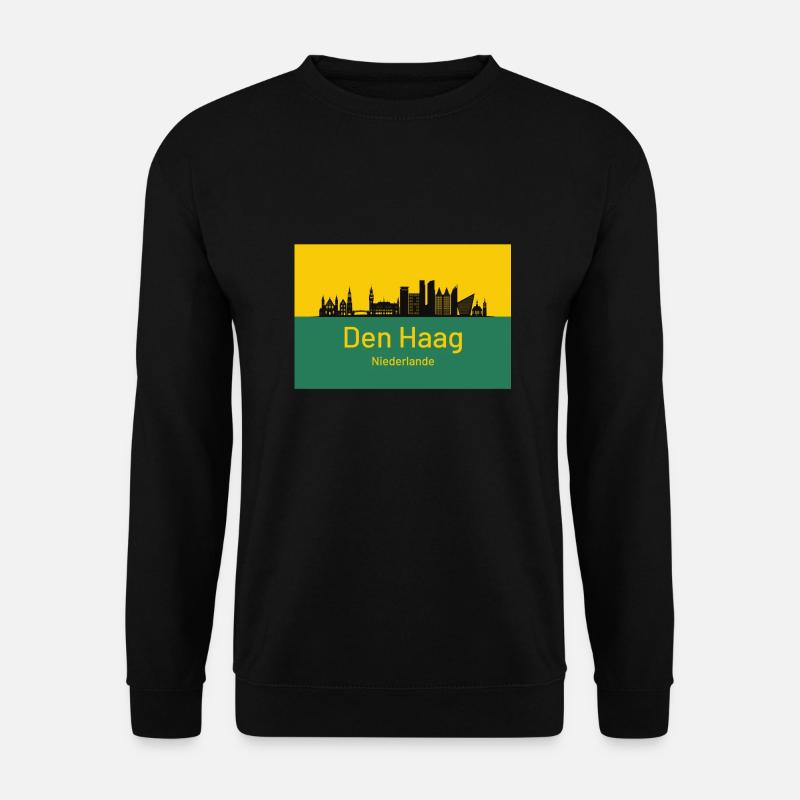 Den Haag - Niederlande - Unisex Pullover - Schwarz