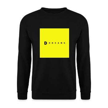 DREAMS - Unisex Sweatshirt - black - Front - Alina (178cm) & Michal (187cm)