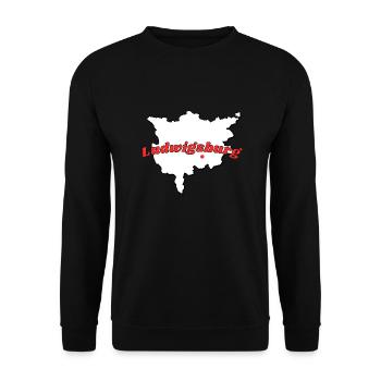 Ludwigsburg - Unisex Pullover - Schwarz - Vorne - Alina (178cm) & Michal (187cm)