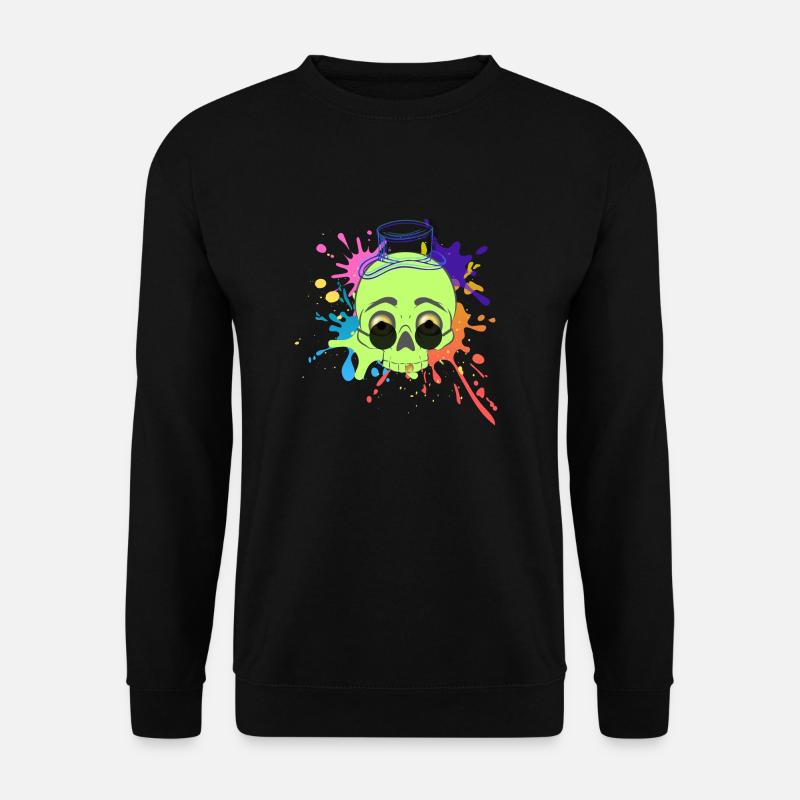 Splash Skull - Unisex Sweatshirt - black