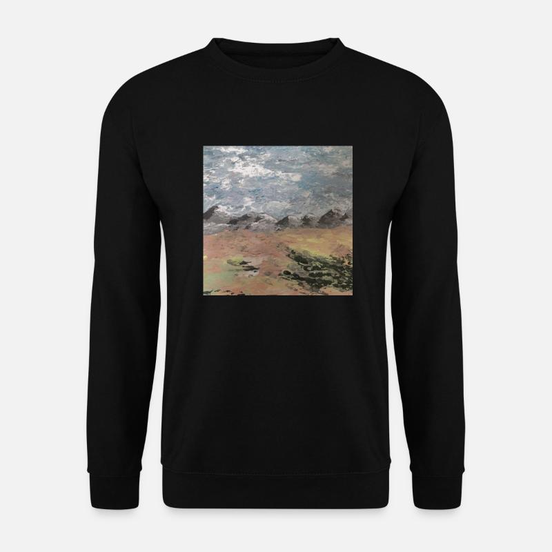 Landschaft mit Bergen - Unisex Pullover - Schwarz