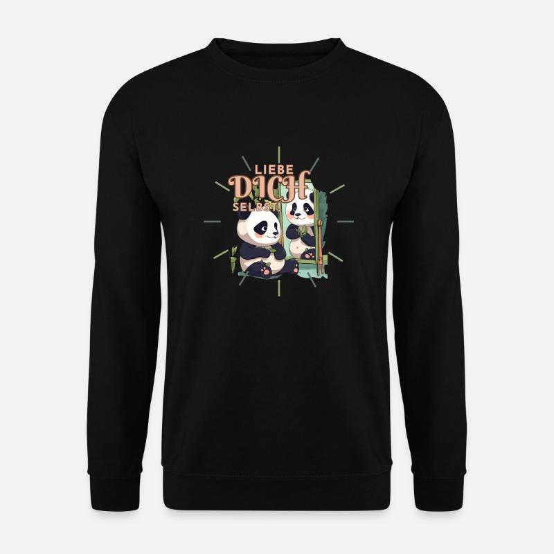 Spiegel der Selbstliebe - Unisex Pullover - Schwarz
