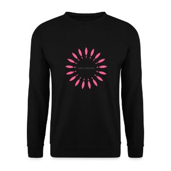 logo transparent - Sweat-shirt Unisexe - noir - Devant - Alina (178cm) & Michal (187cm)
