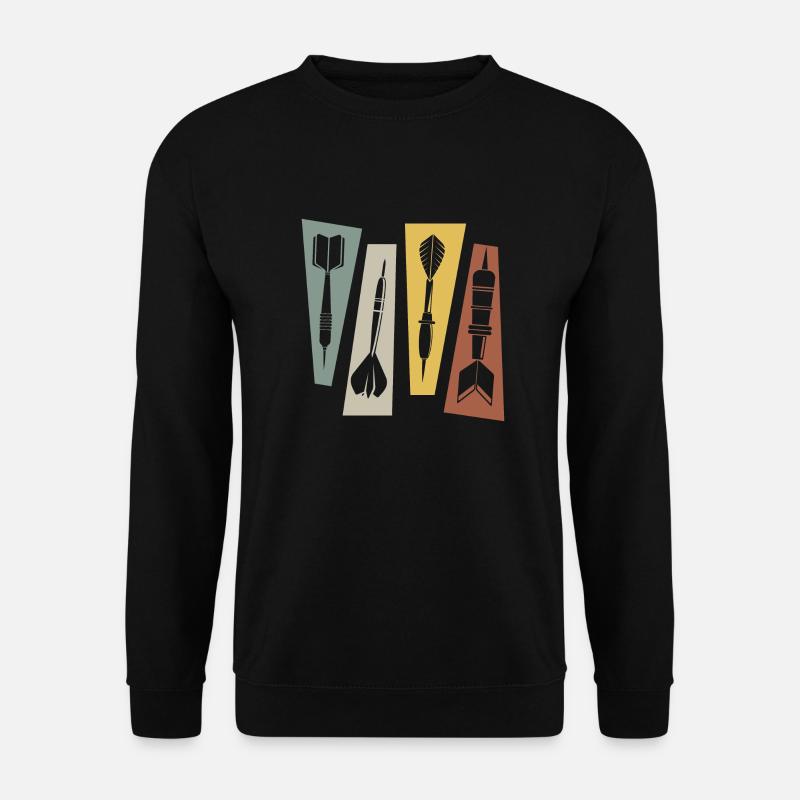 Flèche flèchette rétro vintage - Sweat-shirt Unisexe - noir