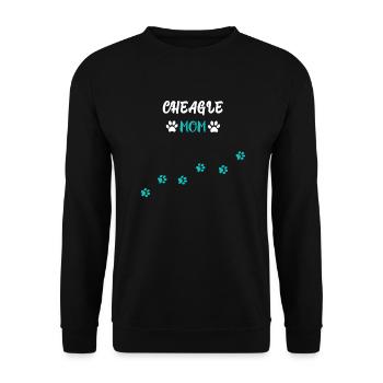 Cheagle Mom I Chihuahua Beagle Mix - Unisex Pullover - Schwarz - Vorne - Alina (178cm) & Michal (187cm)