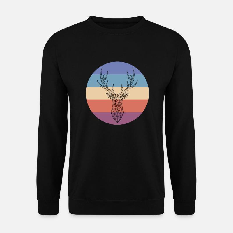 Hirsch - Unisex Pullover - Schwarz