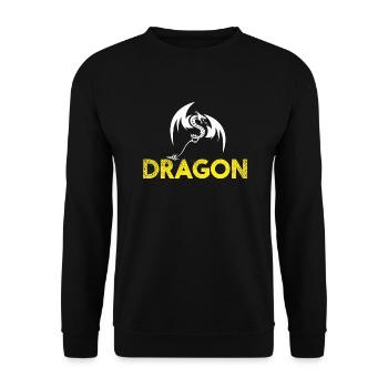Dragon - Unisex Pullover - Schwarz - Vorne - Alina (178cm) & Michal (187cm)