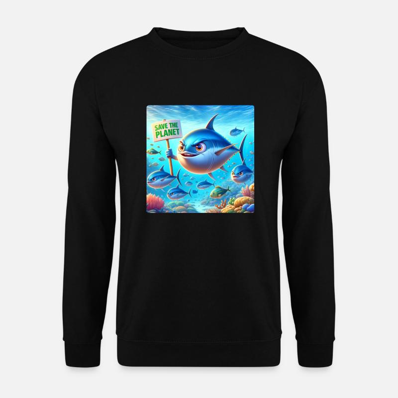 Thunfisch Familie - Unisex Pullover - Schwarz