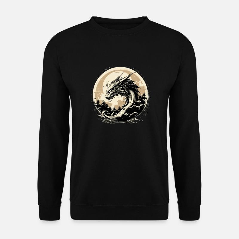 Asiatischer Drache - Unisex Pullover - Schwarz