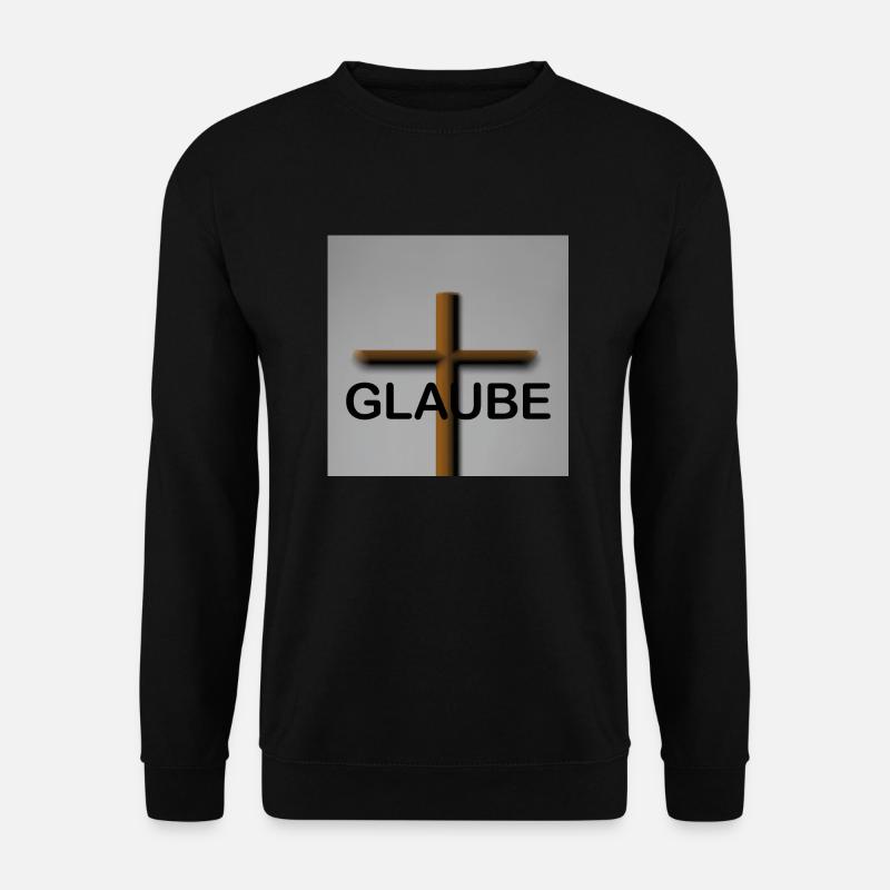 Glaube - Unisex Pullover - Schwarz
