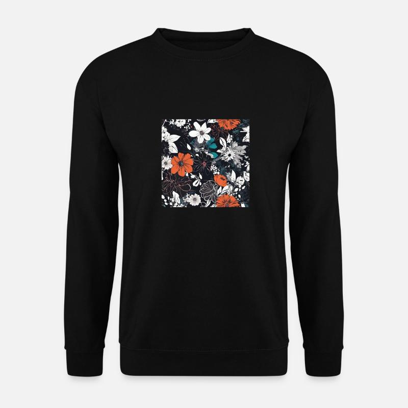 Dunkle Blüten - Unisex Pullover - Schwarz