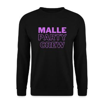 Malle Party Crew - Unisex Pullover - Schwarz - Vorne - Alina (178cm) & Michal (187cm)