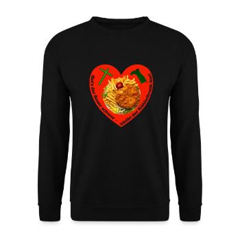 Solidarität mit den Bauern - Unisex Pullover - Schwarz - Vorne - Alina (178cm) & Michal (187cm)