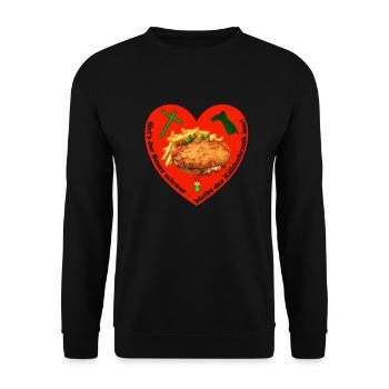Solidarität mit den Landwirten - Unisex Pullover - Schwarz - Vorne - Alina (178cm) & Michal (187cm)