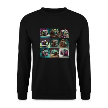 L’amour analogique - Sweat-shirt Unisexe - noir - Devant - Alina (178cm) & Michal (187cm)