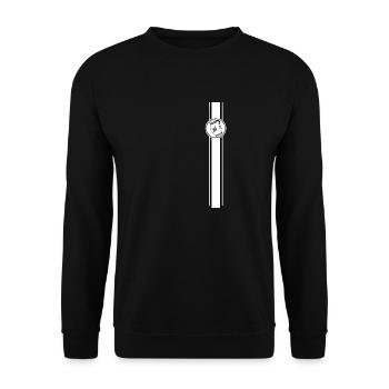 Bembel Banner - Das Frankfurter Original #FFM #069 - Unisex Pullover - Schwarz - Vorne - Alina (178cm) & Michal (187cm)