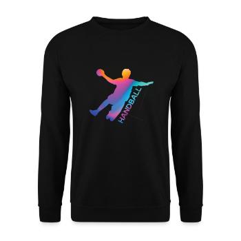 Handballer - Unisex Pullover - Schwarz - Vorne - Alina (178cm) & Michal (187cm)